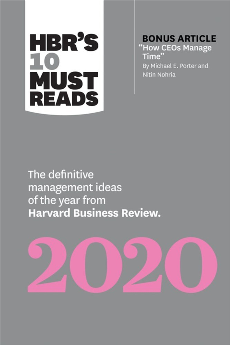 HBR's 10 Must Reads 2020/Product Detail/Business Leadership & Management