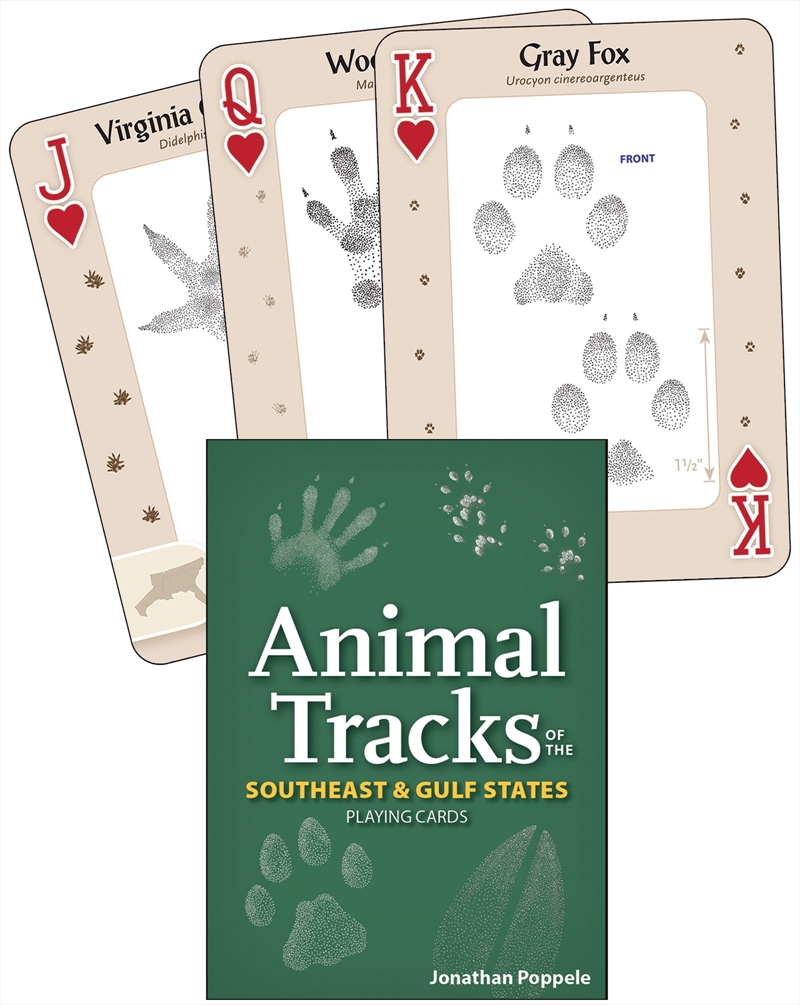 Animal Tracks of the Southeast & Gulf States Playing Cards/Product Detail/Animals & Nature