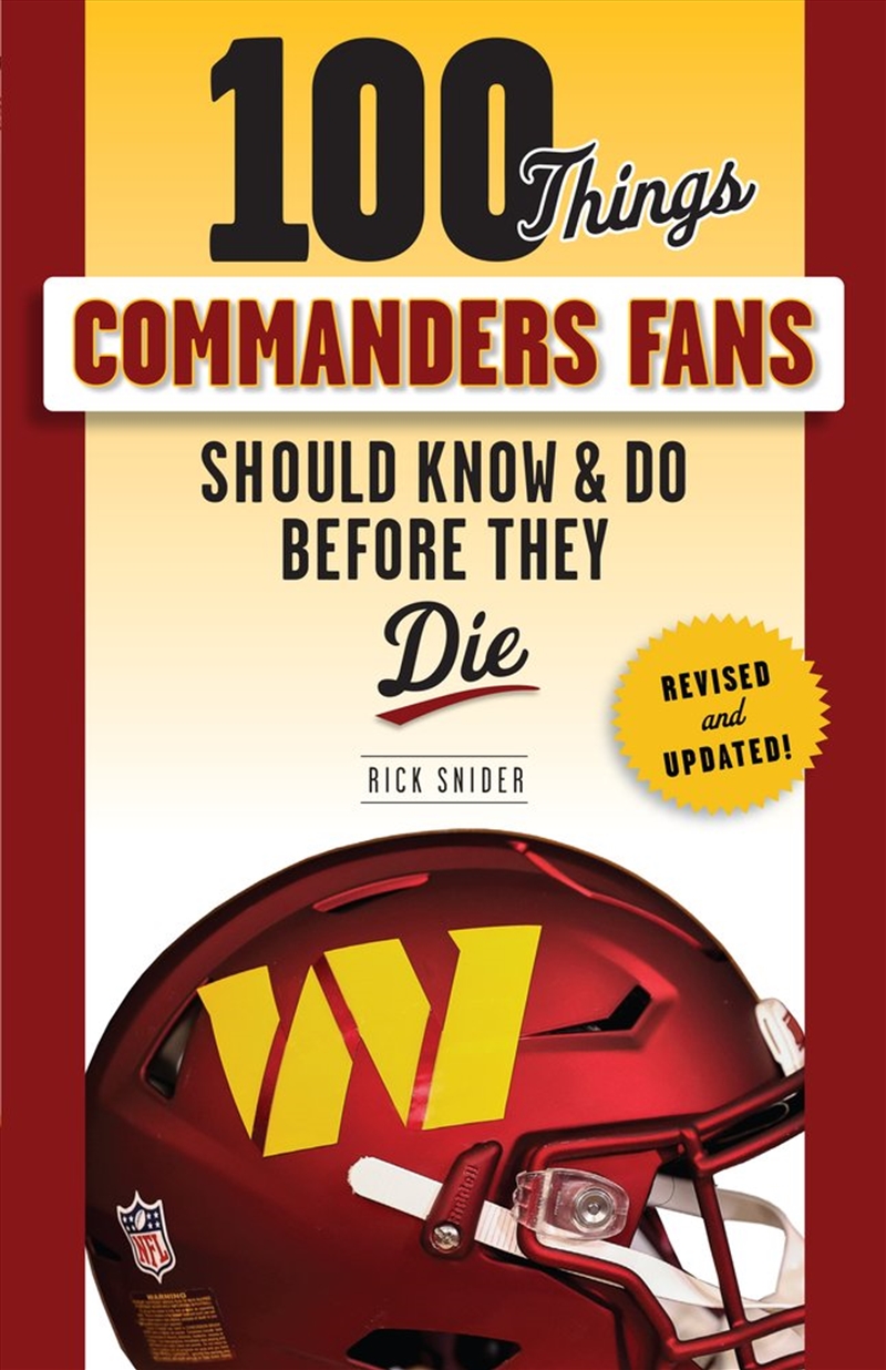 100 Things Commanders Fans Should Know & Do Before They Die/Product Detail/Sport & Recreation