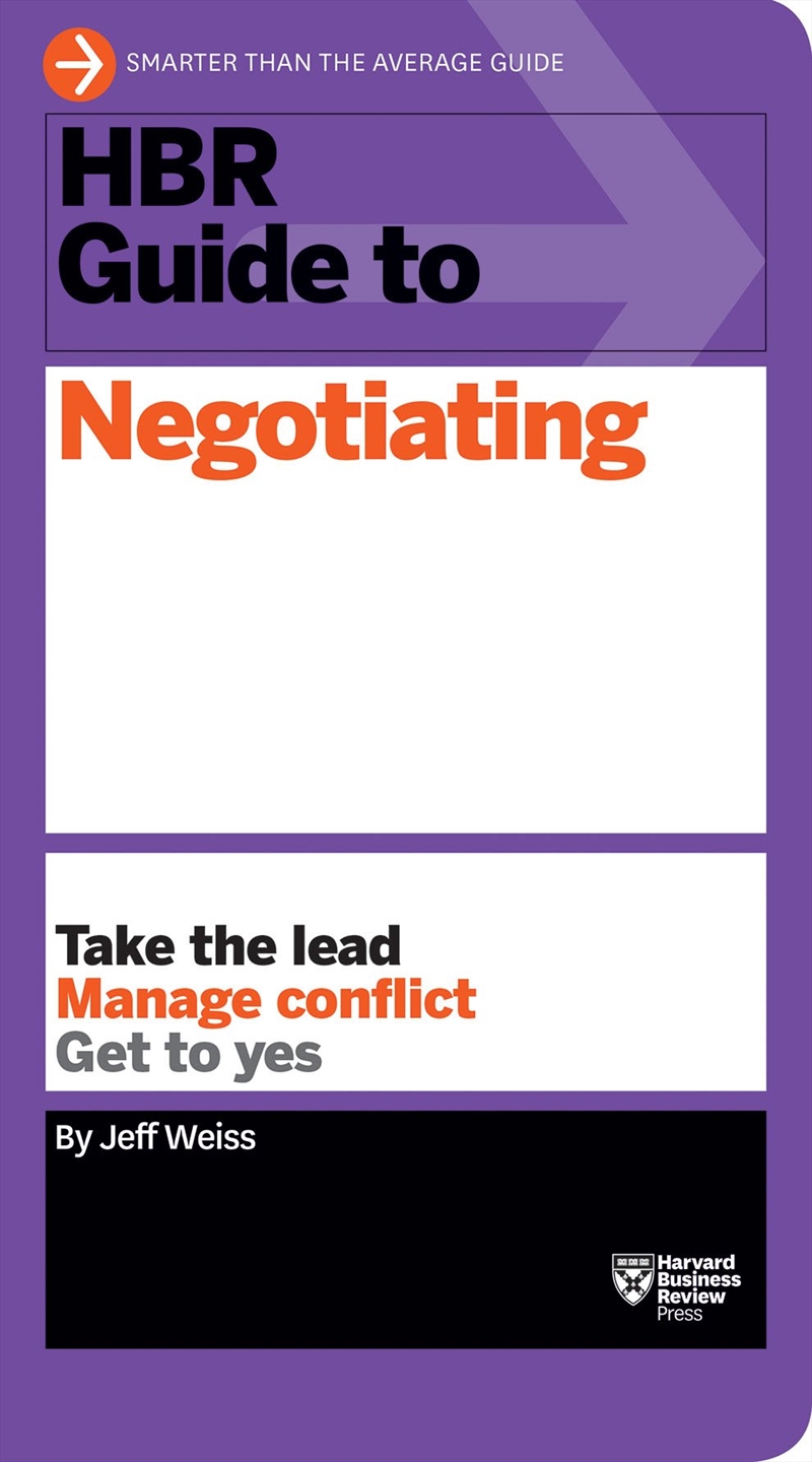 HBR Guide to Negotiating :HBR Guide Series/Product Detail/Business Leadership & Management