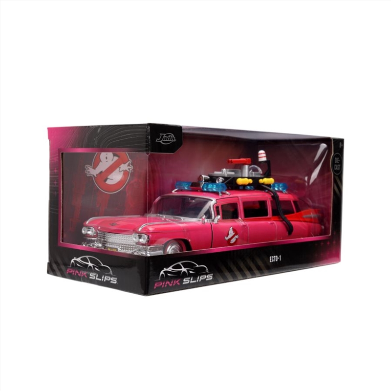 Pink Slips - Ghostbusters Ecto-1 (Pink) 1:24 Scale Diecast Vehicle/Product Detail/Figurines