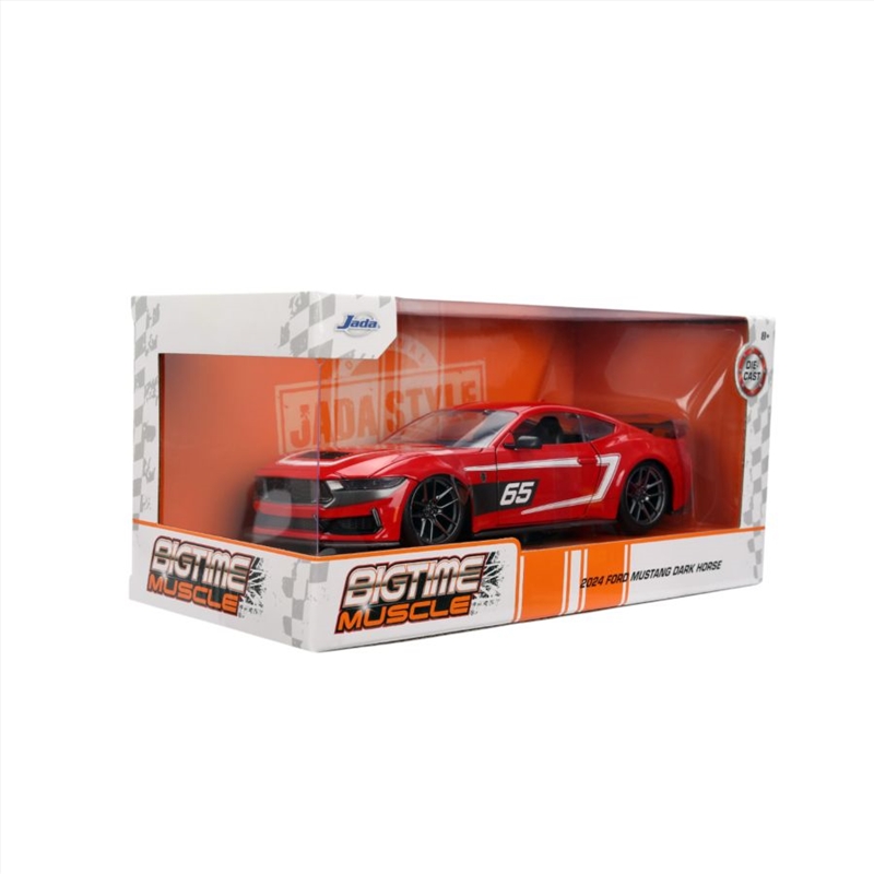 Big Time Muscle - 2024 Ford Mustang Dark Horse 1:24 Scale Diecast Vehicle/Product Detail/Figurines
