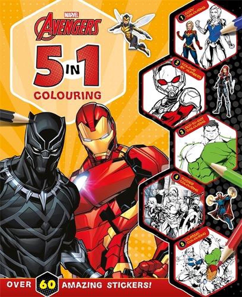 Avengers: 5 In 1 Colouring (Marvel)/Product Detail/Kids Colouring