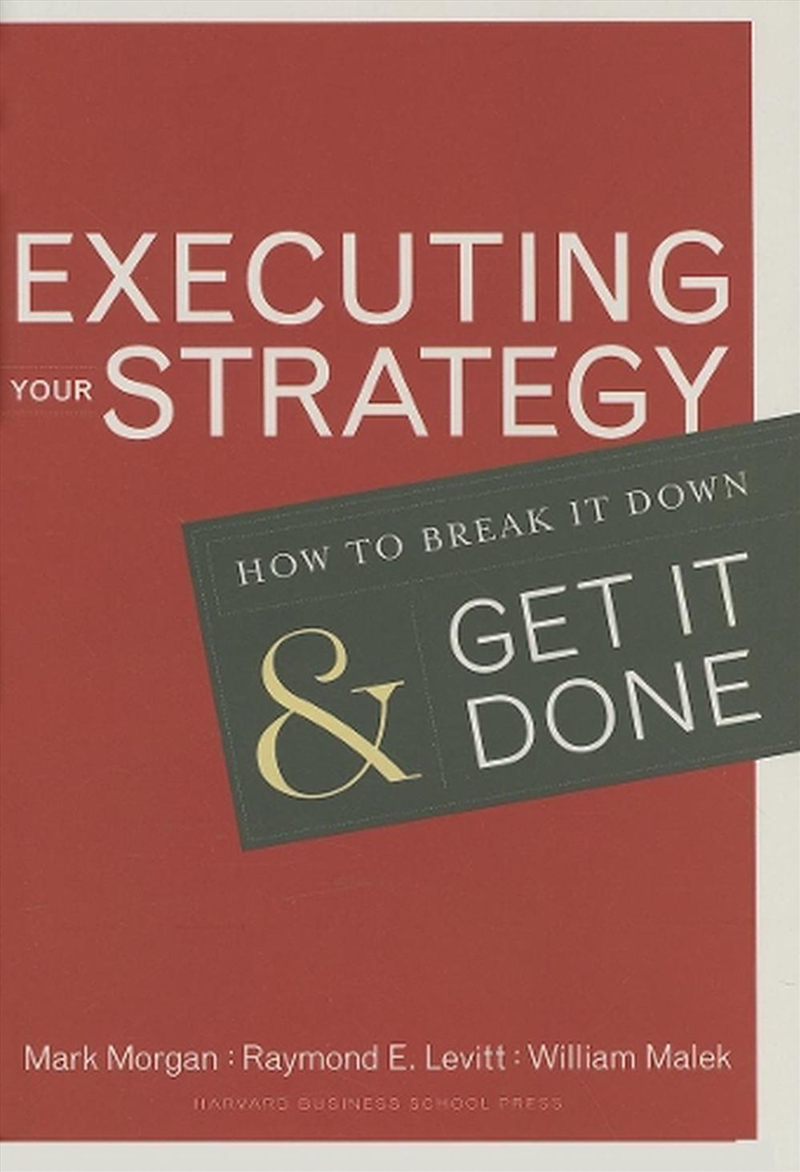 Executing Your Strategy/Product Detail/Business Leadership & Management