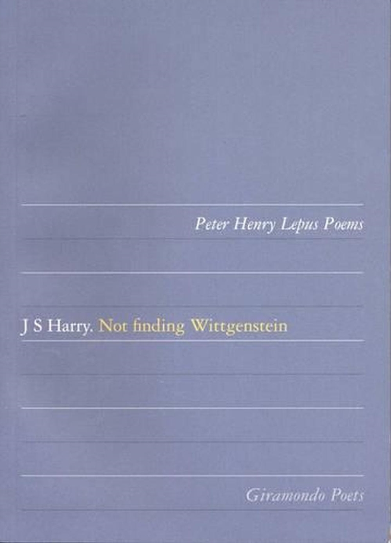 Not Finding Wittgenstein/Product Detail/Reading