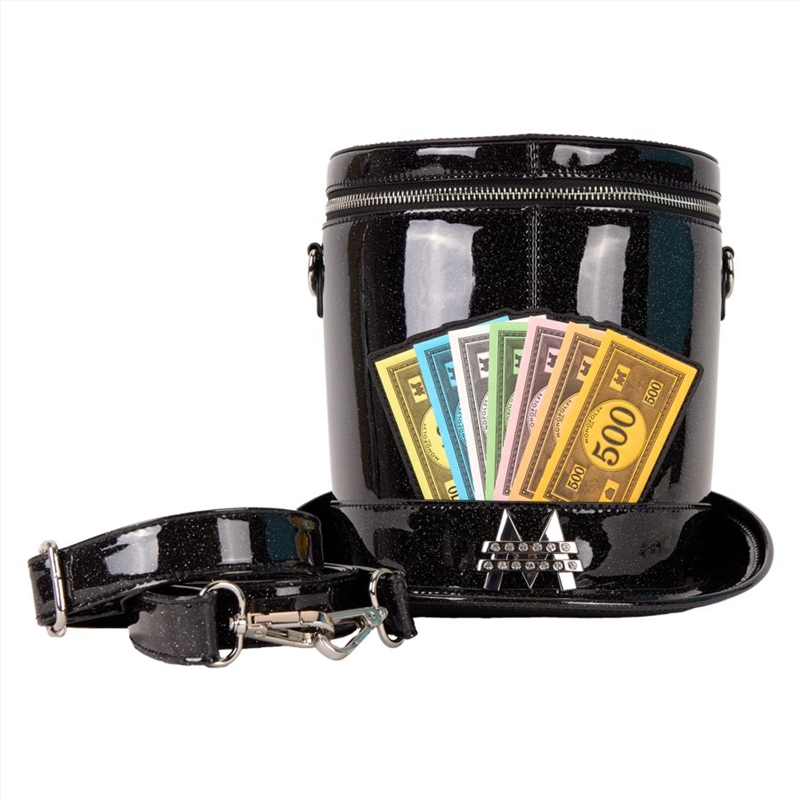 Loungefly Monopoly 90th - Top Hat Glitter Figural Crossbody Bag/Product Detail/Bags