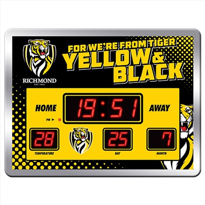 AFL - Richmond Led Scoreboard Clock/Product Detail/Clocks