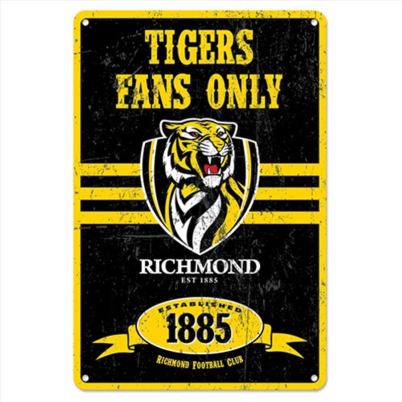 AFL - Richmond Retro Metal Sign/Product Detail/Posters & Prints