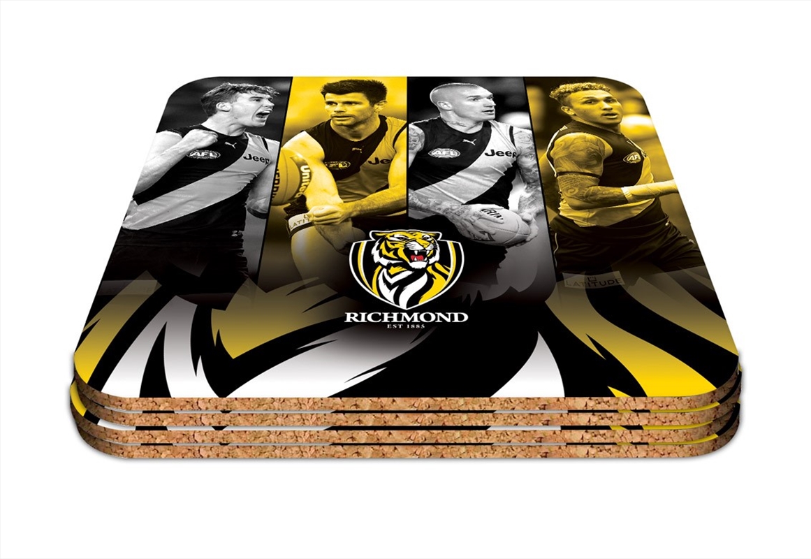 AFL - Richmond S/4 Player Coaster/Product Detail/Drinkware