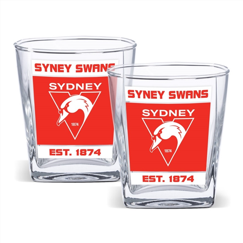 AFL - Sydney Swans 2 Pack Spirit Glasses/Product Detail/Drinkware