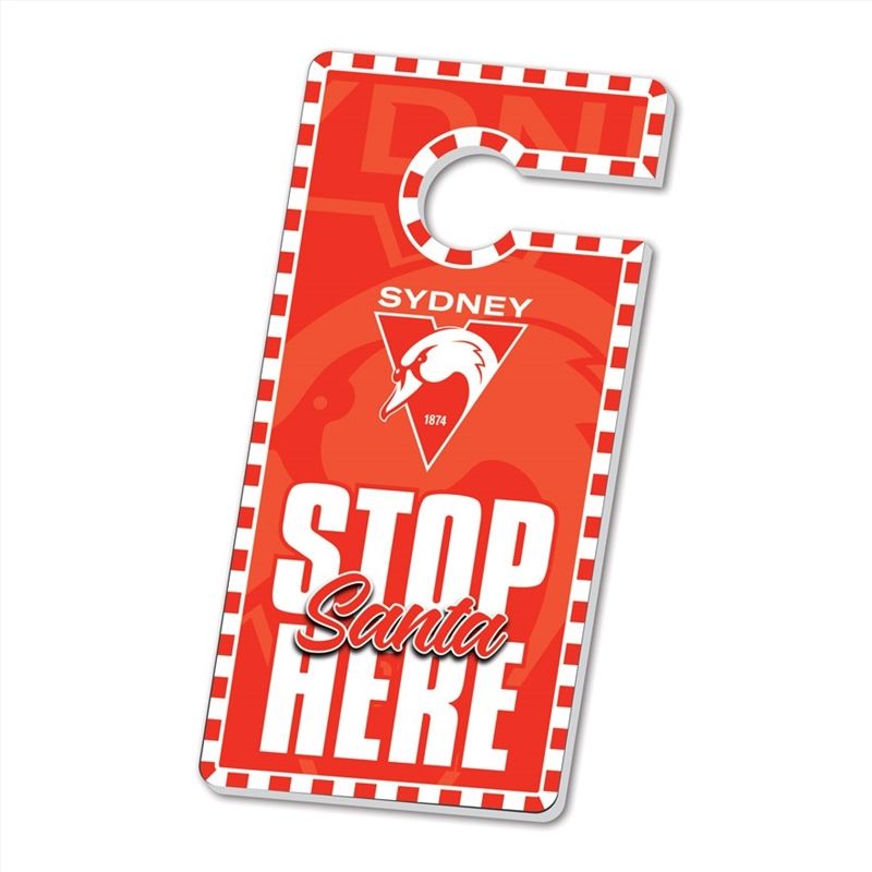 AFL - Sydney Swans Xmas Door Hanger/Product Detail/Homewares
