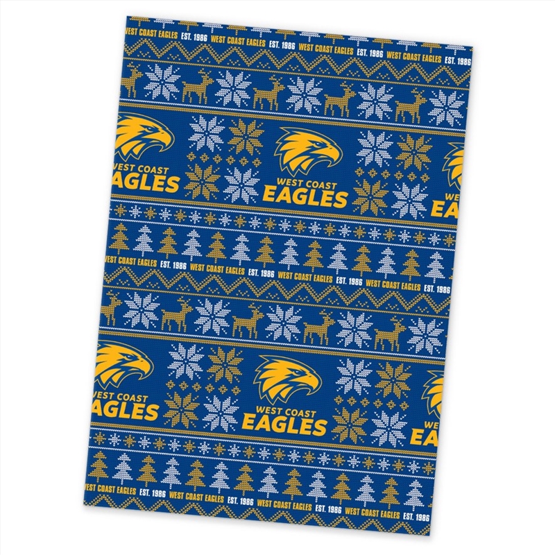 AFL - West Coast Eagles Xmas Wrapping Paper/Product Detail/Party Accessories