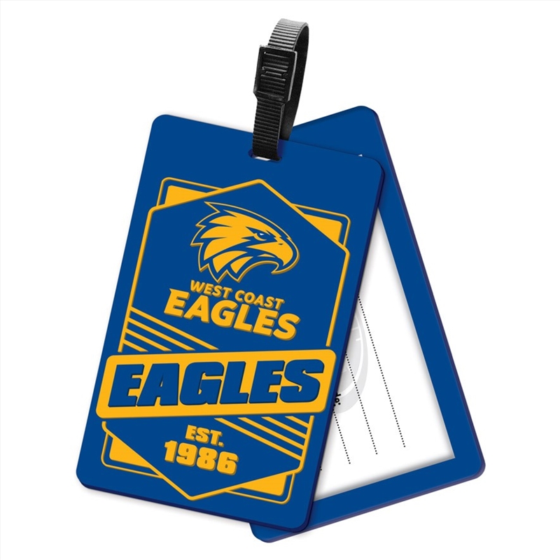 AFL - West Coast Eagles Rubber Bag Tag/Product Detail/Bags