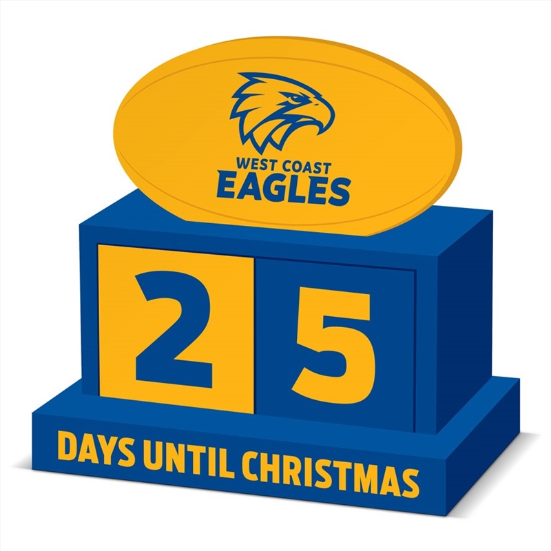 AFL - West Coast Eagles Countdown Blocks/Product Detail/Homewares