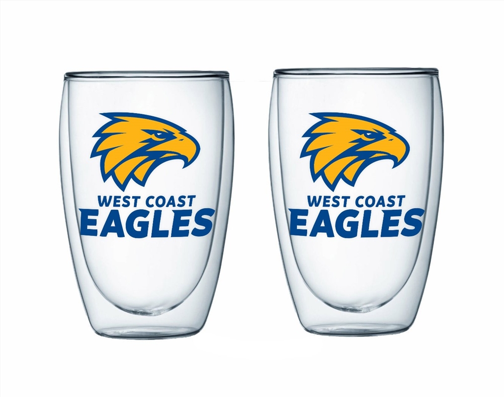 AFL - West Coast Eagles S/2 Dbl Wall Glass/Product Detail/Drinkware