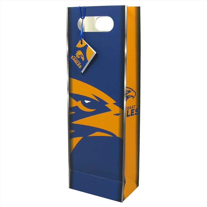 AFL - West Coast Eagles Bottle Gift Bag/Product Detail/Party Accessories