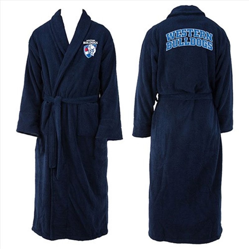 AFL - Western Bulldogs Adult Long Sleeve Robe/Product Detail/Apparel