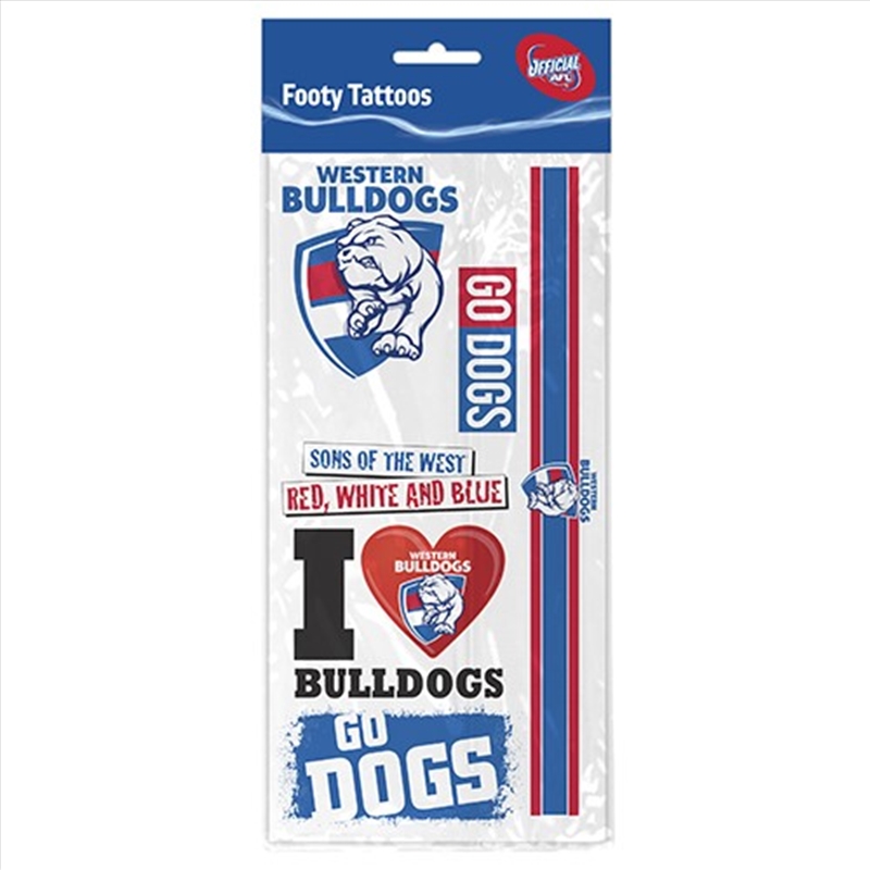 AFL - Western Bulldogs Tattoo Sheet/Product Detail/Stationery