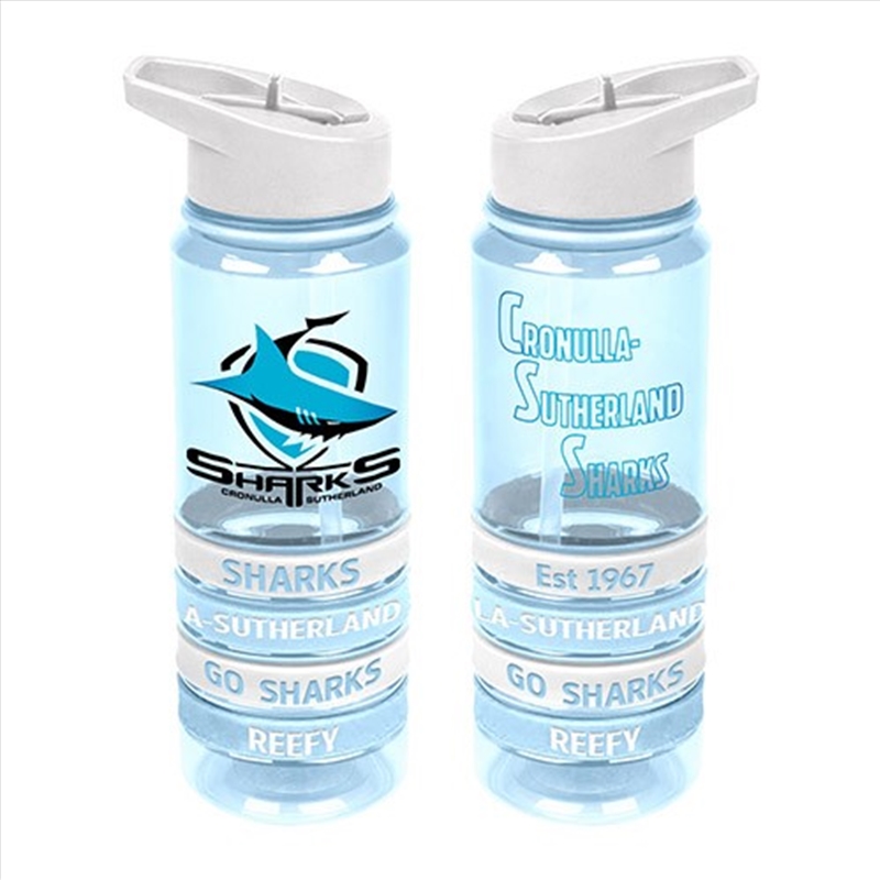 NRL - Cronulla Sharks Tritan Bottle W Bands/Product Detail/Drinkware