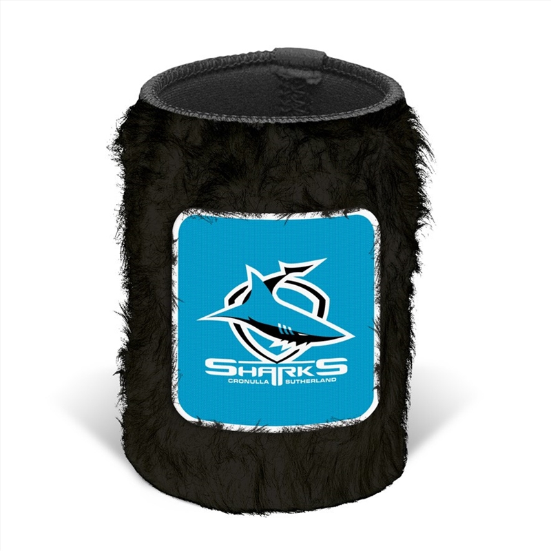 NRL - Cronulla Sharks Fluffy Can Cooler/Product Detail/Coolers & Accessories