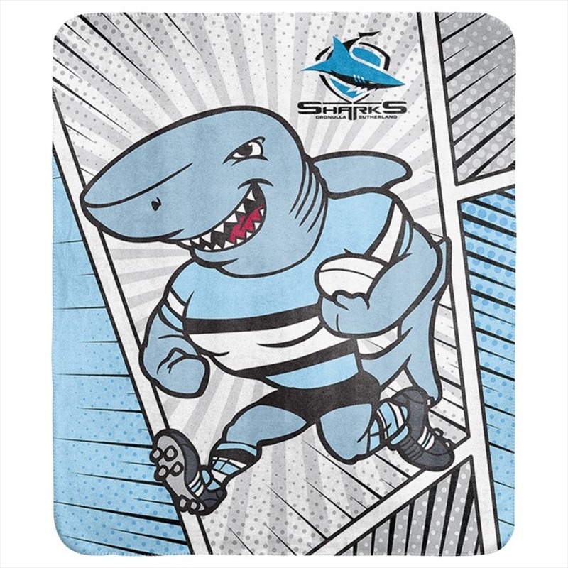 NRL - Cronulla Sharks Coral Fleece Rug/Product Detail/Manchester