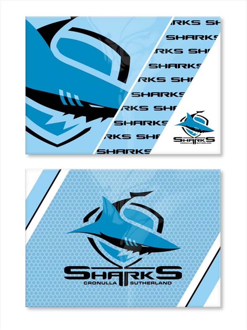 NRL - Cronulla Sharks Set Of 2 Magnets/Product Detail/Stationery