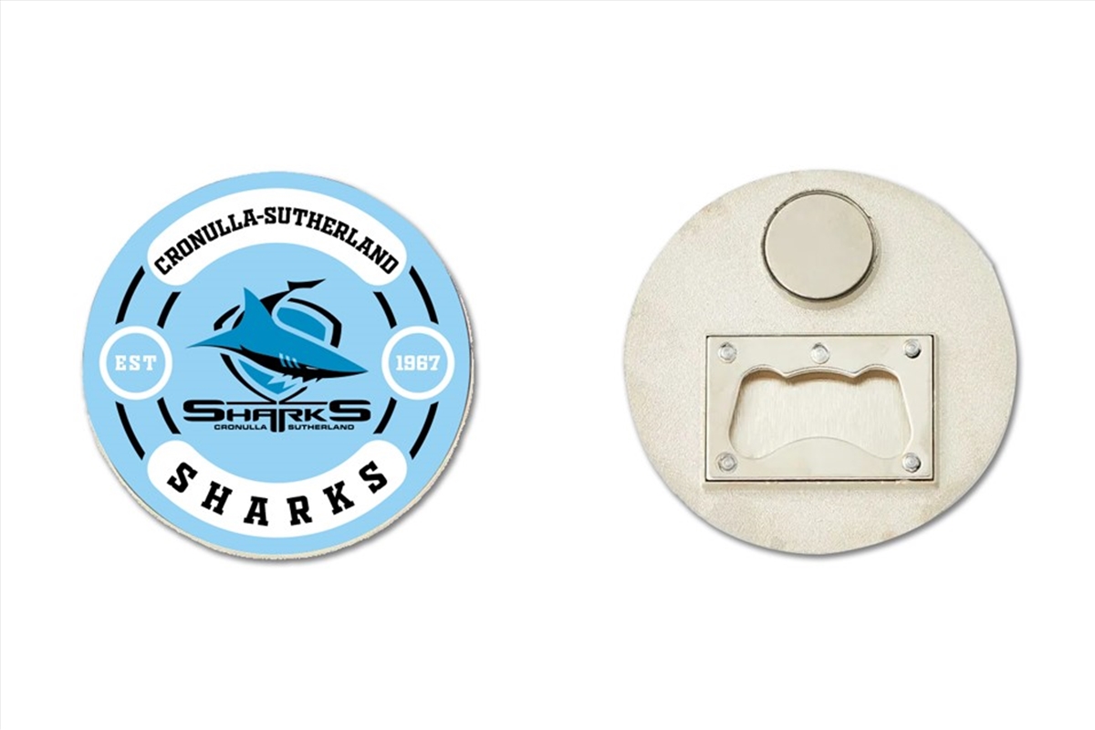 NRL - Cronulla Sharks Bottle Opener Magnet/Product Detail/Drinkware