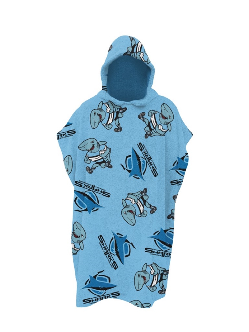 NRL - Cronulla Sharks Youth Hooded Beach Towel/Product Detail/Manchester