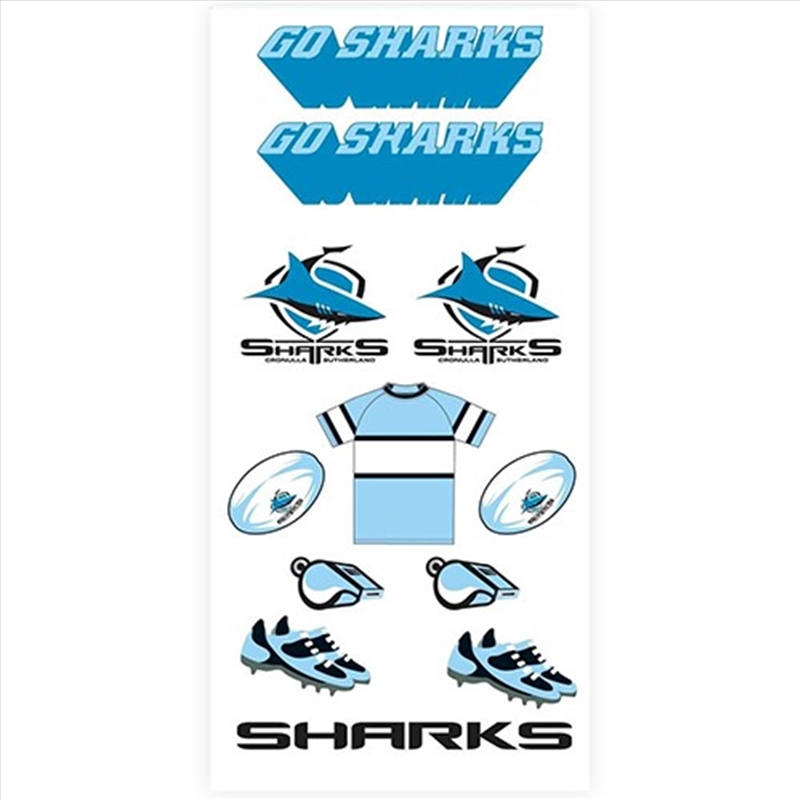 NRL - Cronulla Sharks Tattoo Sheet/Product Detail/Stationery