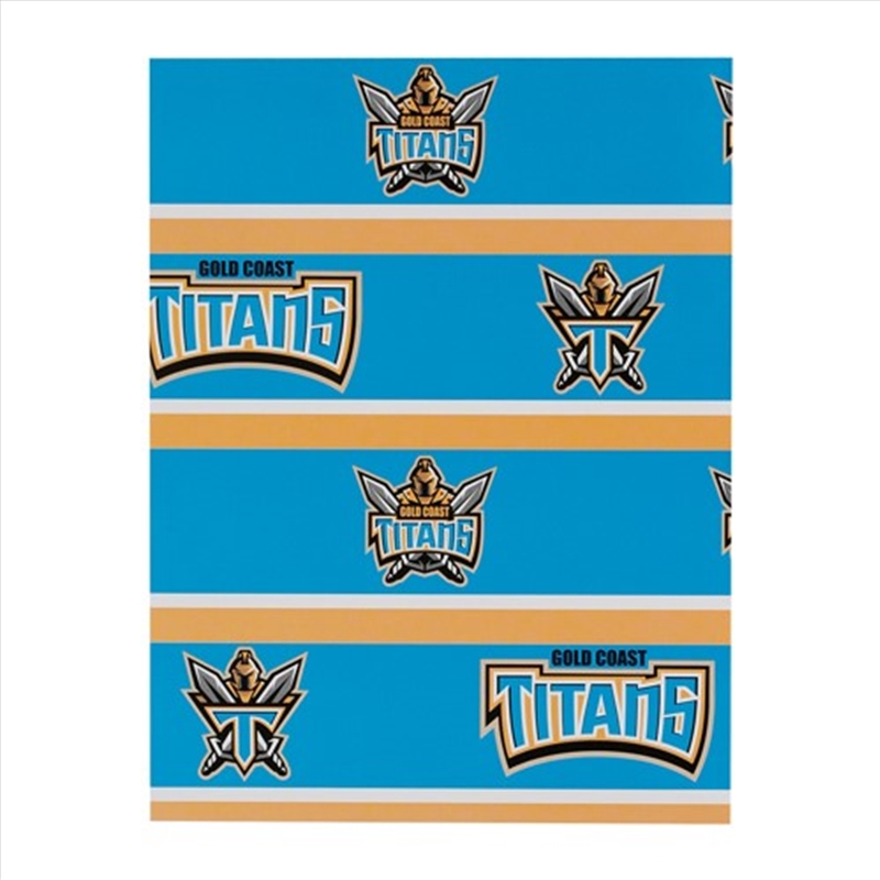 NRL - Gold Coast Titans Wrapping Paper/Product Detail/Party Accessories