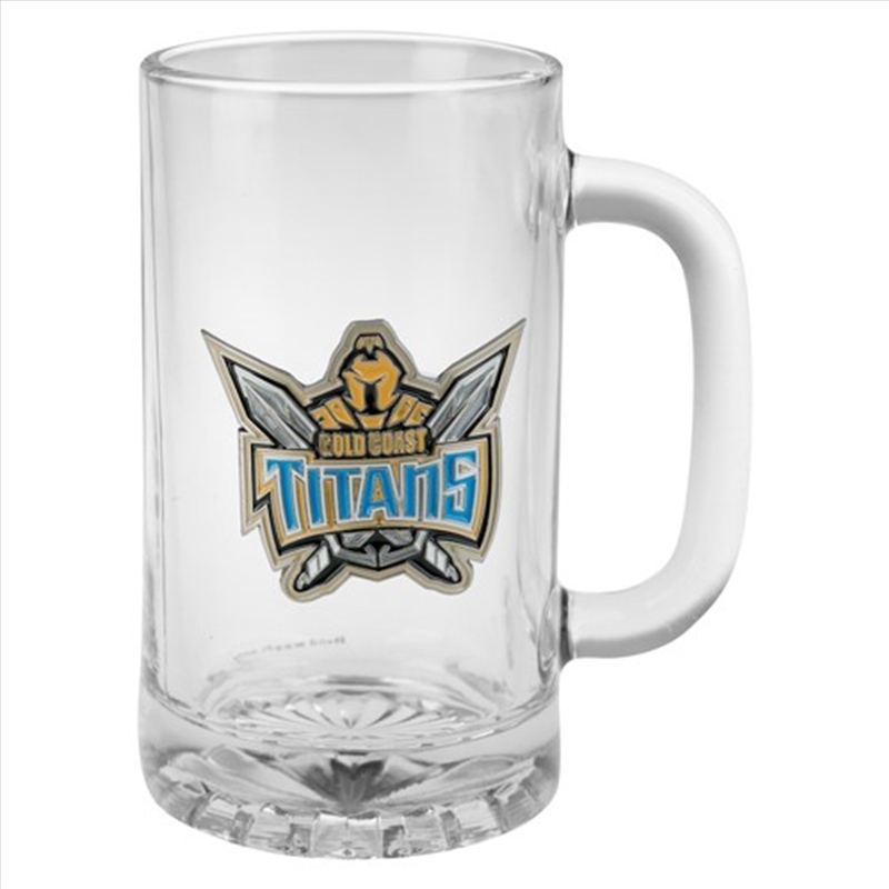 NRL - Gold Coast Titans Metal Badged Stein/Product Detail/Drinkware