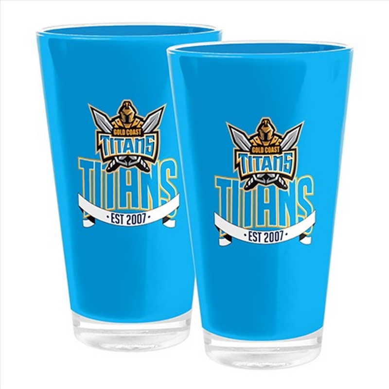 NRL - Gold Coast Titans S/2 Plastic Tumbler/Product Detail/Drinkware