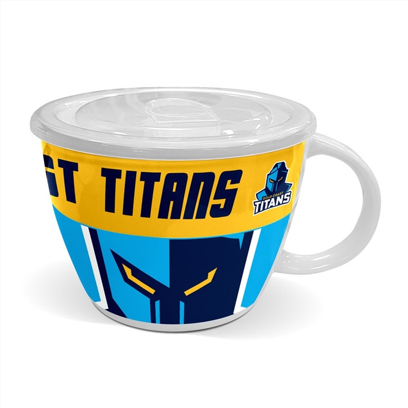 NRL - Gold Coast Titans Soup Mug With Lid/Product Detail/Mugs