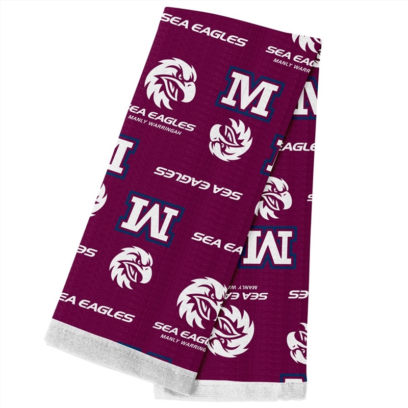 NRL - Manly Sea Eagles Tea Towel/Product Detail/Kitchenware