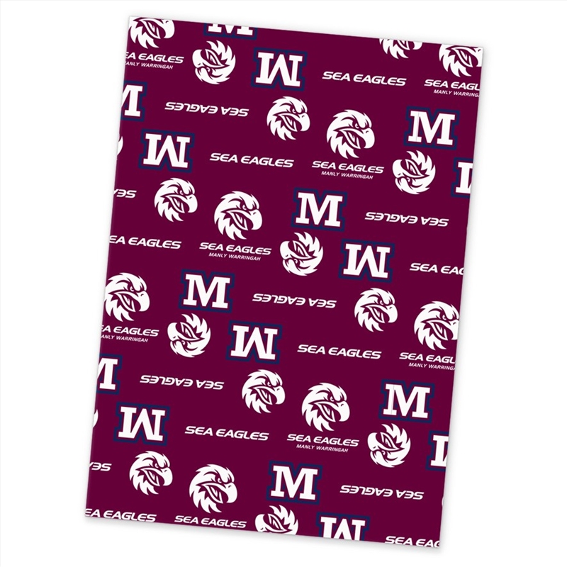 NRL - Manly Sea Eagles Wrapping Paper/Product Detail/Party Accessories