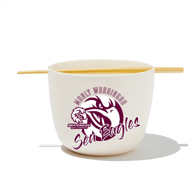 NRL - Manly Sea Eagles Noodle Bowl/Chopsticks/Product Detail/Diningware