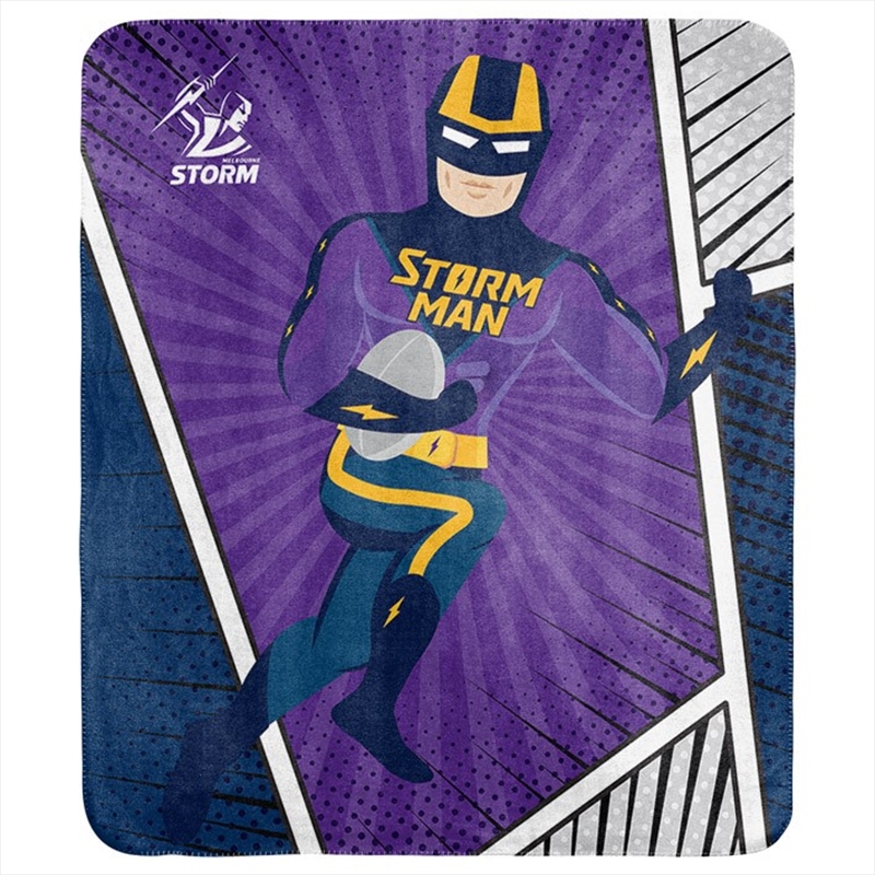 NRL - Melbourne Storm Coral Fleece Rug/Product Detail/Manchester