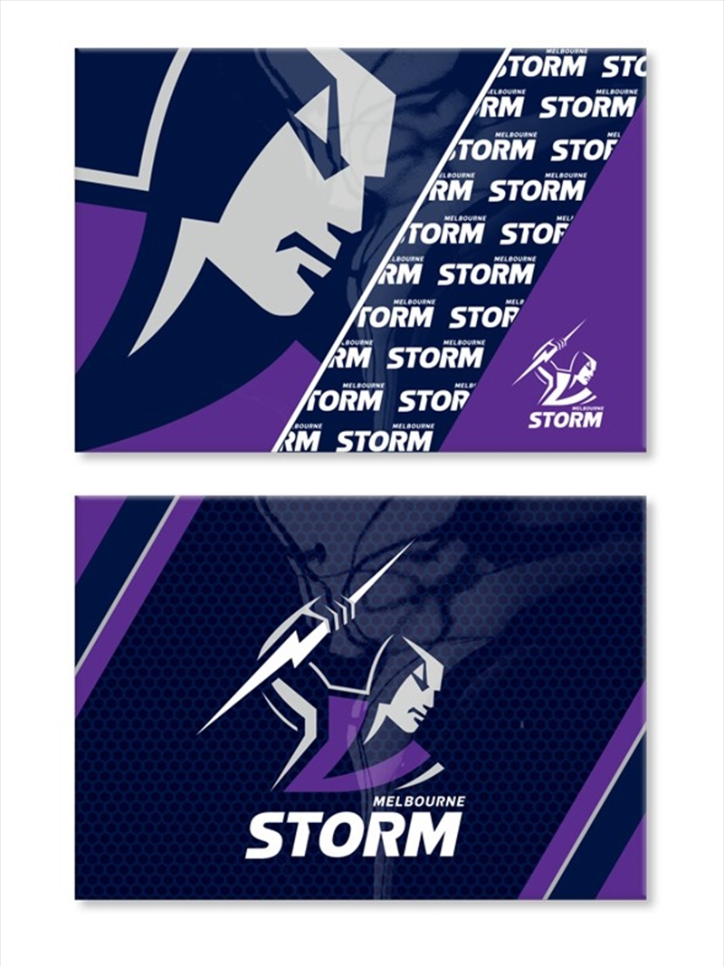 NRL - Melbourne Storm Set Of 2 Magnets/Product Detail/Stationery