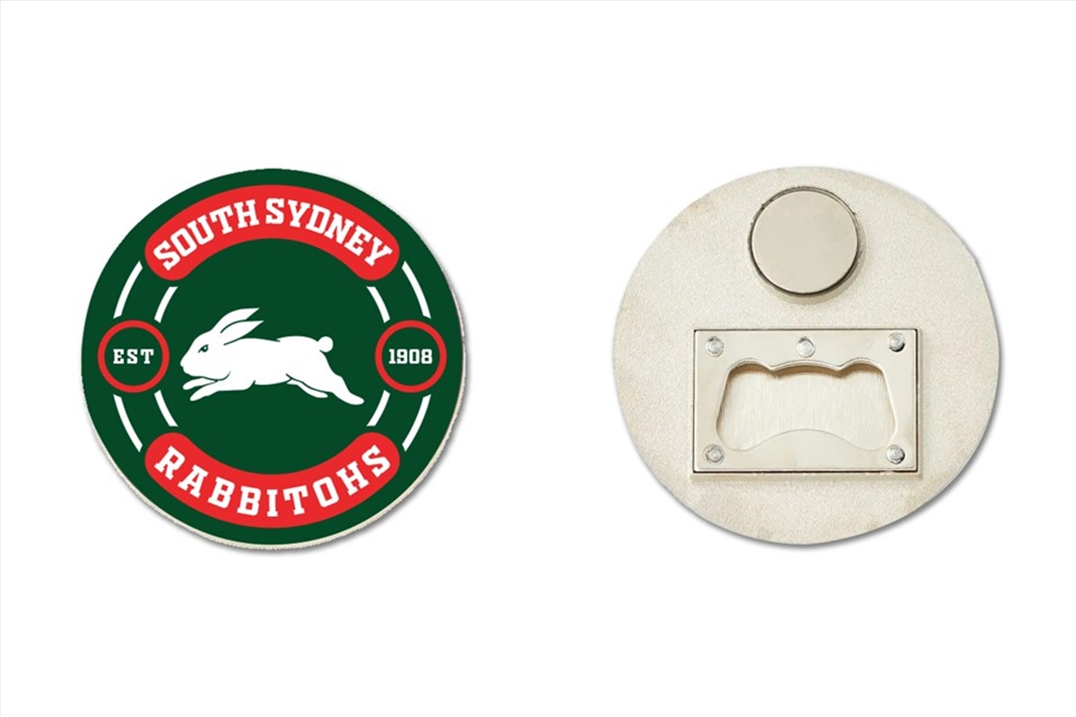 NRL - Rabbitohs Bottle Opener Magnet/Product Detail/Drinkware