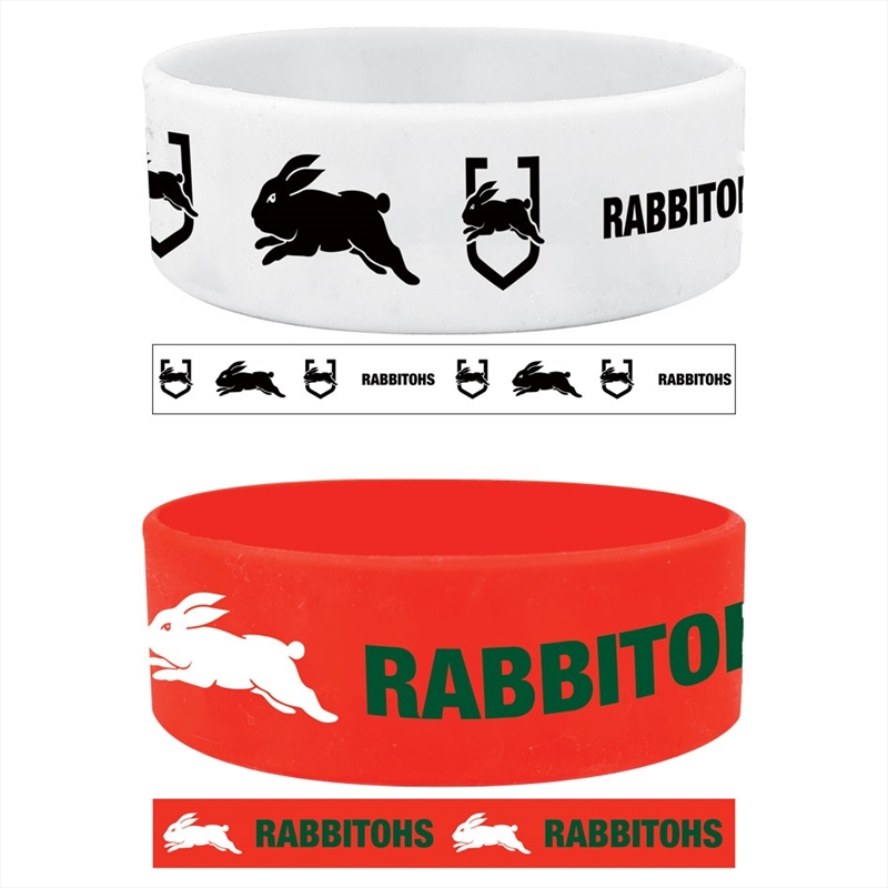 NRL - Rabbitohs Set Of 2  Wrist Bands/Product Detail/Jewellery