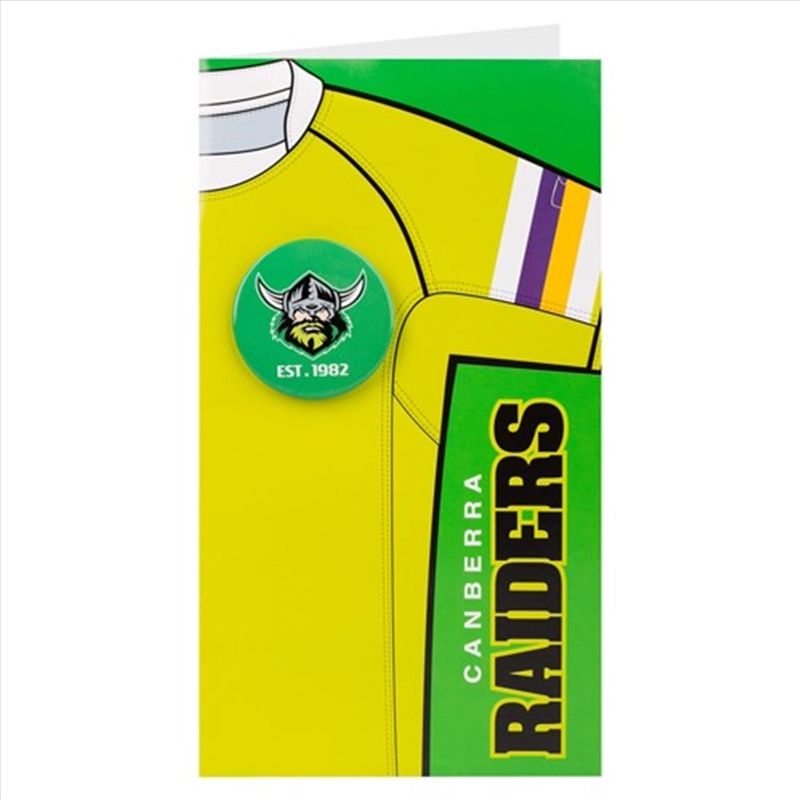 NRL - Raiders Jersey Badge Card/Product Detail/Stationery