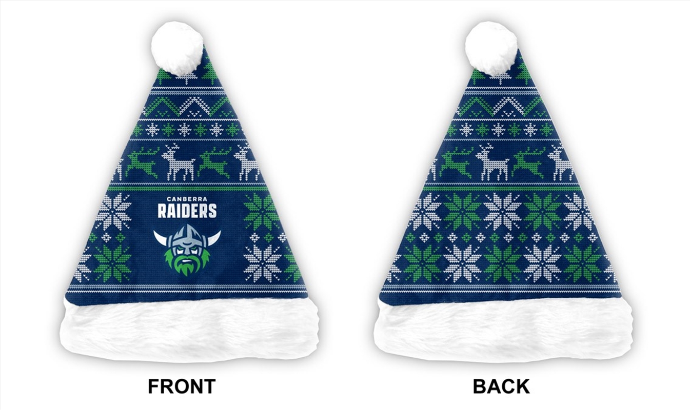 NRL - Raiders Xmas Santa Hat/Product Detail/Caps & Hats