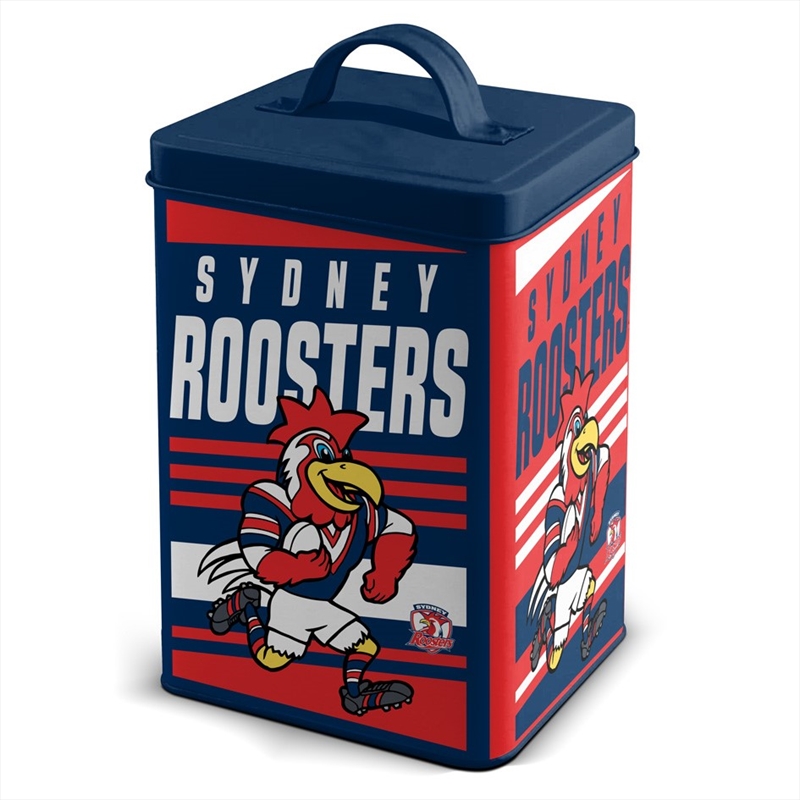 NRL - Roosters Storage Cookie Tin/Product Detail/Kitchenware