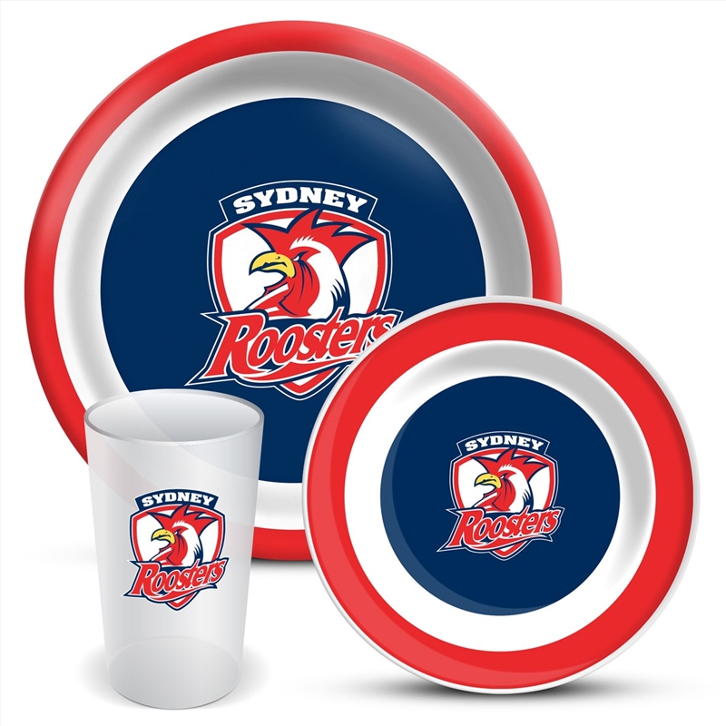 NRL - Roosters 3pce Dinner Set/Product Detail/Diningware
