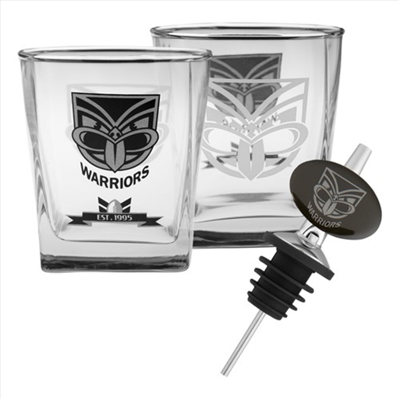 NRL - Warriors S/2 Spirit & Pourer/Product Detail/Drinkware