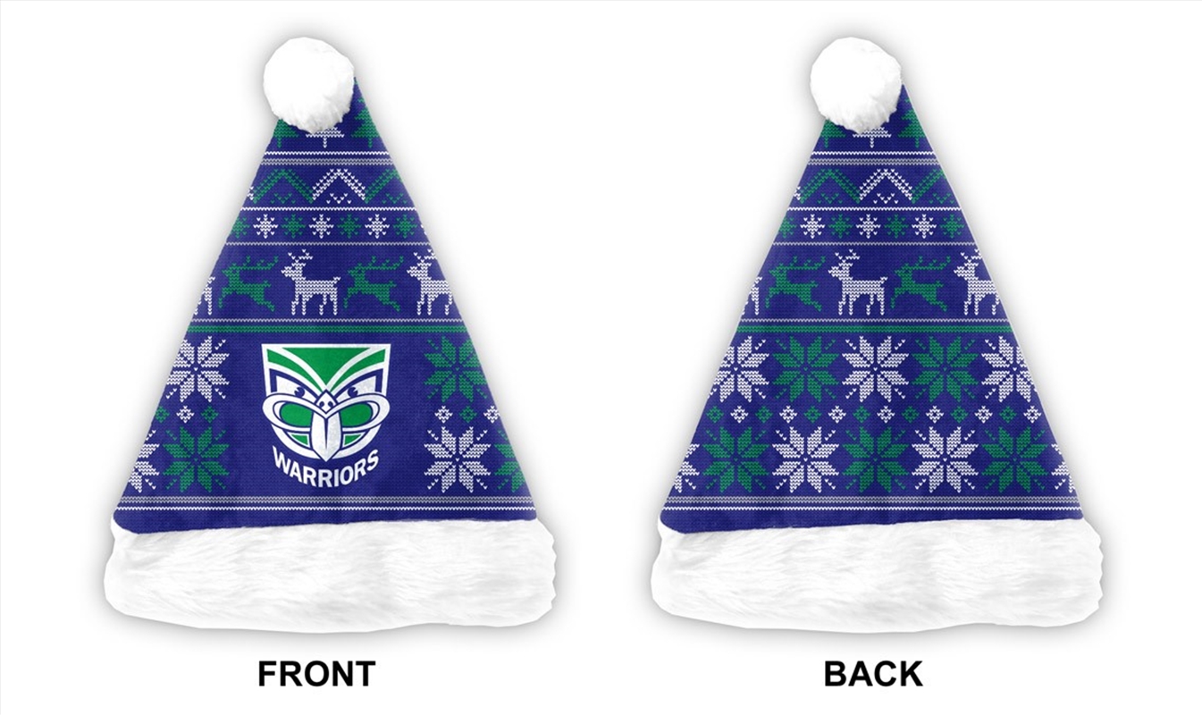 NRL - Warriors Xmas Santa Hat/Product Detail/Caps & Hats