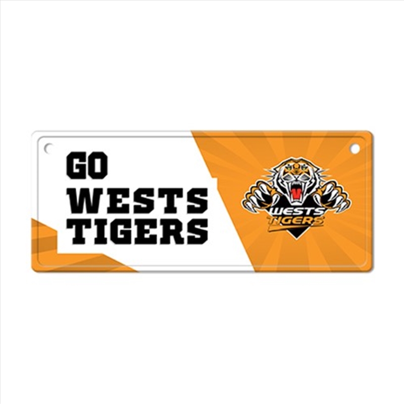 NRL - Wests Tigers Licence Plate Sign/Product Detail/Collectables