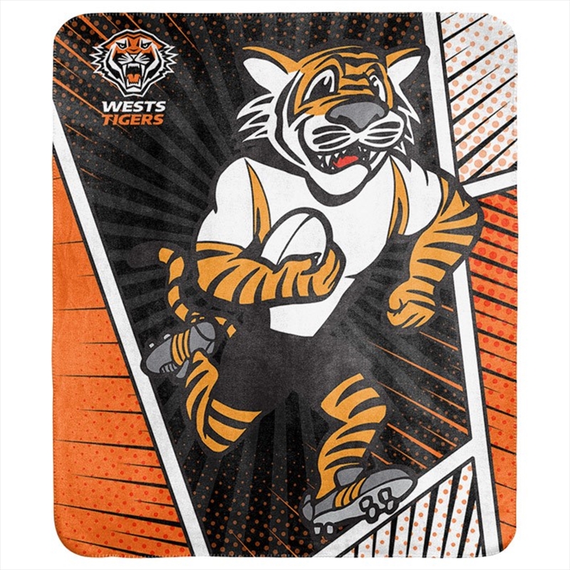 NRL - Wests Tigers Coral Fleece Rug/Product Detail/Manchester