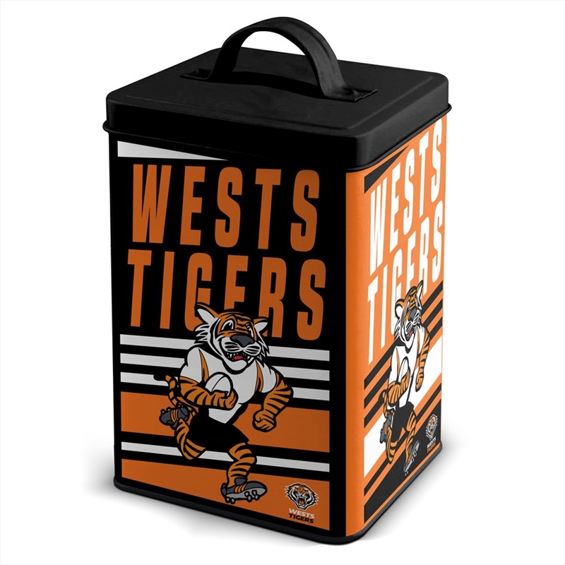 NRL - Wests Tigers Storage Cookie Tin/Product Detail/Kitchenware