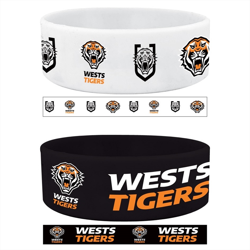 NRL - Wests Tigers Set Of 2  Wrist Bands/Product Detail/Jewellery